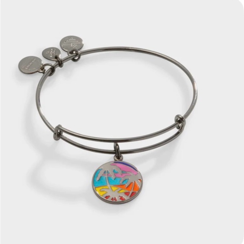 Alex And Ani Caribbean Palm Tree  Charm Bracelet NWT